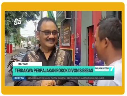 Terdakwa Kasus Perpajakan Rokok Dinyatakan Bebas